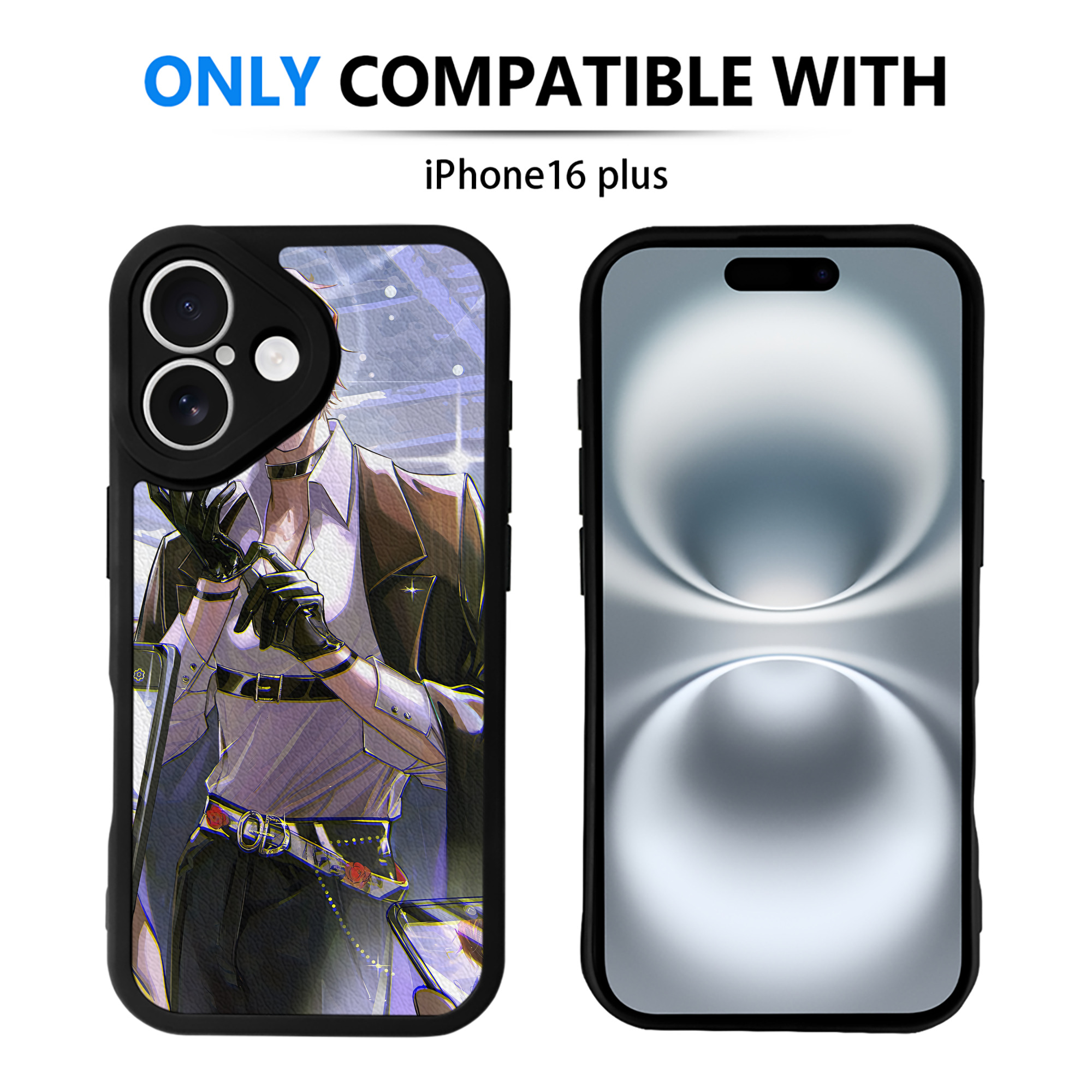 （画像用） 文豪ストレイドッグス Bungo Stray Dogs 【iPhone 16シリーズ対応】シリコンスマホケース（レザー調） 材質：シリコン